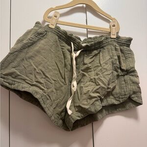Rip Curl Olive Green Drawstring Athletic Shorts